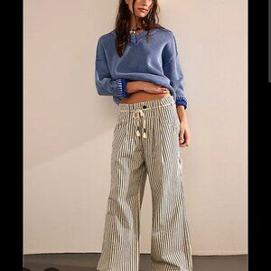 We the free dakoda cinch railroad stripe pants